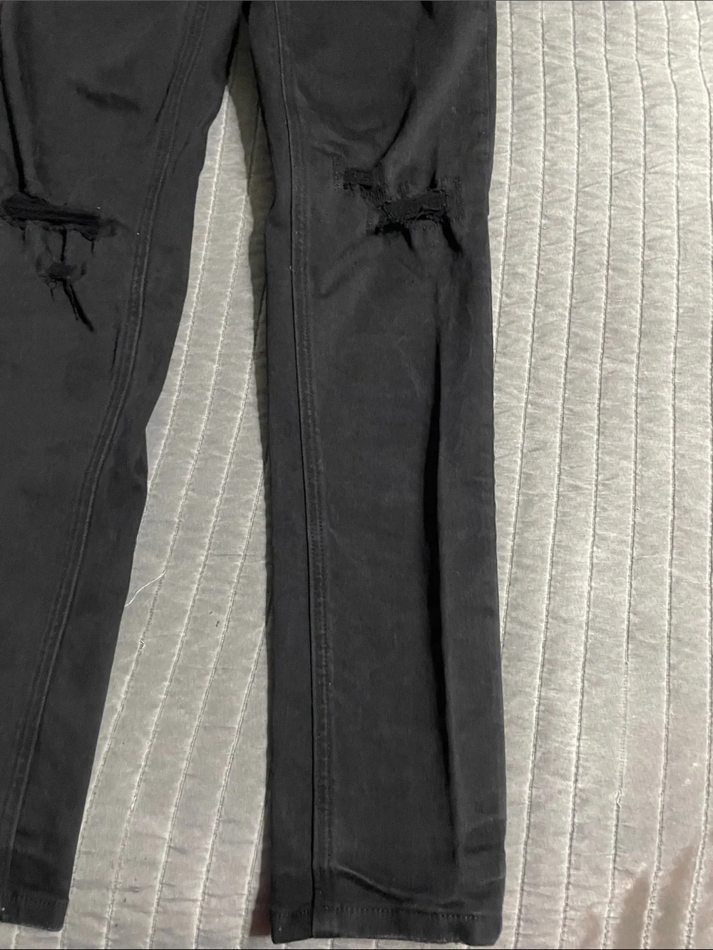 Men’s Ksubi Black Distressed Slim Jeans